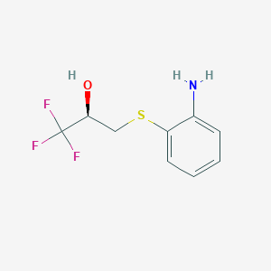 (2R)-3-[(2-aminophenyl)sulfanyl]-1,1,1-trifluoro-2-propanol