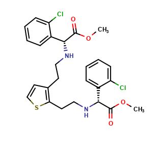 (2R,2'R)-dimethyl 2,2'-((thiophene-2,3-diylbis(ethane-2,1-diyl))bis(azanediyl))bis(2-(2-chlorophenyl)acetate)