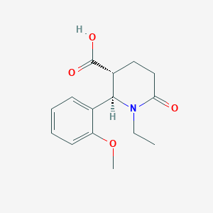 (2R,3R)-1-ethyl-2-(2-methoxyphenyl)-6-oxopiperidine-3-carboxylic acid