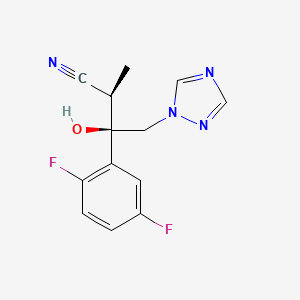 (2R,3R)-3-(2,5-Difluorophenyl)-3-hydroxy-2-methyl-4-(1H-1,2,4-triazol-1-yl)butanenitrile