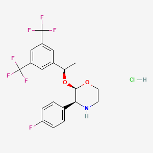 (2R,3S)-2-[(1R)-1-[3,5-Bis(trifluoromethyl)phenyl]ethoxy]-3-(4-fluorophenyl) morpholine hydrochlorid