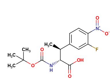 (2R,3S)-2-((tert-butoxycarbonyl)amino)-3-(3-fluoro-4-nitrophenyl)butanoic acid