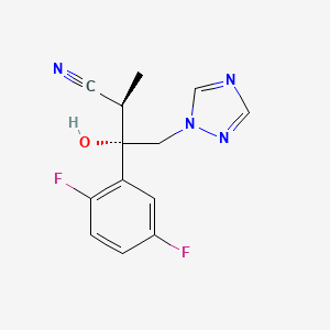 (2R,3S)-3-(2,5-Difluorophenyl)-3-hydroxy-2-methyl-4-(1H-1,2,4-triazol-1-yl)butanenitrile