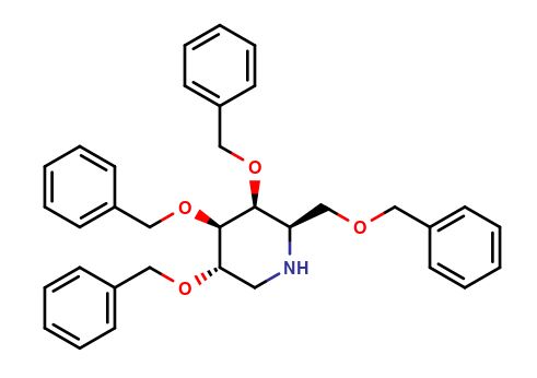 (2R,3S,4R,5S)-3,4,5-tris(benzyloxy)-2-((benzyloxy)methyl)piperidine