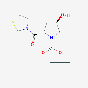 (2R,4S)-Tert-butyl 4-hydroxy-2-(thiazolidine-3-carbonyl)pyrrolidine-1-carboxylate
