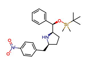 (2R,5S)-2-[(R)-[[(1,1-Dimethylethyl)dimethylsilyl]oxy]phenylmethyl]-5-[(4-nitrophenyl)methyl]pyrrolidine