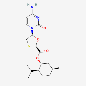 (2R,5S)-L-Menthol-5-(4-amino-2-oxo-1(2H)-pyrimidinyl)-1,3-oxathiolane-2-carboxylate