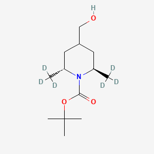 (2R,6R)-rel-tert-Butyl 4-(hydroxymethyl)-2,6-dimethyl-d6-piperidine-1-carboxylate