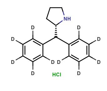 (2S)-2-(Diphenylmethyl)pyrrolidine-d10 Hydrochloride