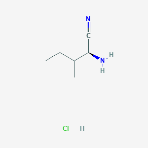 (2S)-2-Amino-3-methylpentanenitrile hydrochloride