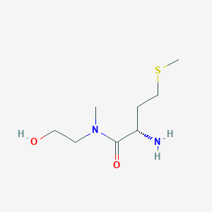 (2S)-2-amino-N-(2-hydroxyethyl)-N-methyl-4-(methylsulfanyl)butanamide