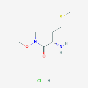 (2S)-2-amino-N-methoxy-N-methyl-4-(methylsulfanyl)butanamide hydrochloride