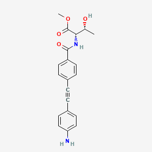 (2S,3R)-Methyl 2-(4-((4-aminophenyl)ethynyl)benzamido)-3-hydroxybutanoate