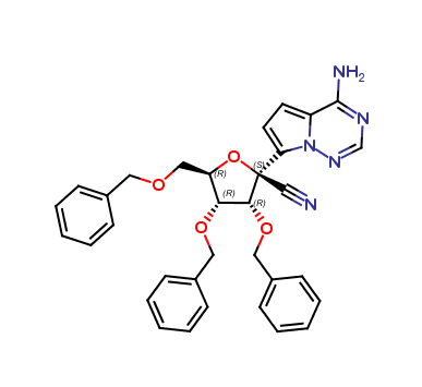 (2S,3R,4R,5R)-2-(4-aminopyrrolo[2,1-f][1,2,4]triazin-7-yl)-3,4-bis(benzyloxy)-5-((benzyloxy)methyl)t