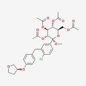 (2S,3R,4S,5S,6R)-2-(3-(4-((S)-tetrahydrofuran-3-yloxy)benzyl)-4-chlorophenyl)tetrahydro-6-(hydroxymethyl)-2H-pyran-3,4,5-triol