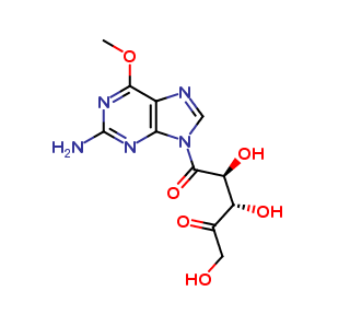 (2S,3S)-1-(2-amino-6-methoxy-9H-purin-9-yl)-2,3,5-trihydroxypentane-1,4-dione