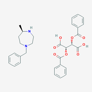 (2S,3S)-2,3-bis(4-methoxybenzoyloxy)butanedioic acid; bis((5R)-1-benzyl-5-methyl-1,4-diazepane)