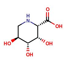 (2S,3S,4R,5S)-3,4,5-Trihydroxy-2-piperidinecarboxylic acid