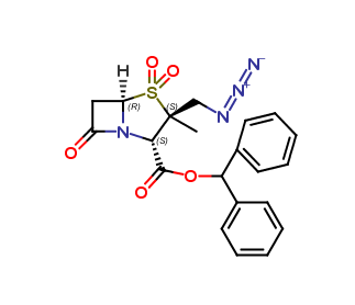 (2S,3S,5R)-benzhydryl 3-(azidomethyl)-3-methyl-7-oxo-4-thia-1-azabicyclo[3.2.0]heptane-2-carboxylate