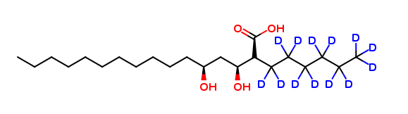 (2S,3S,5S)-2-Hexyl-3,5-dihydroxyhexadecanoic Acid-d13