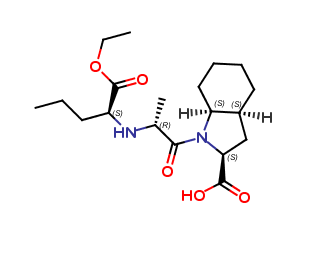 (2S,3aS,7aS)-1-((R)-2-(((S)-1-ethoxy-1-oxopentan-2-yl)amino)propanoyl)octahydro-1H-indole-2-carboxyl