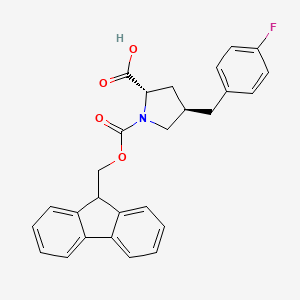 (2S,4R)-Fmoc-4-(4-fluorobenzyl)pyrrolidine-2-carboxylic acid
