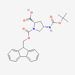 (2S,4S)-Boc-4-amino-1-fmoc-pyrrolidine-2-carboxylicacid