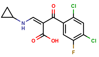 (2Z)-3-(CYCLOPROPYL AMINO)-2-[(2,4-DICHLORO-5-FLUOROPHENYL)CARBONYL]PROP-2-ENOIC ACID