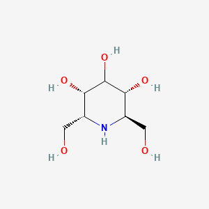 (2r,3r,5s,6r)-2,6-Bis(hydroxymethyl)piperidine-3,4,5-triol
