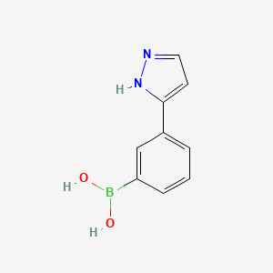 [3-(1H-Pyrazol-3-yl)phenyl]boronic acid