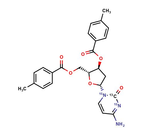 3',5'-Bis(4-methylbenzoate) 2'-Deoxycytidine-13C,15N2	