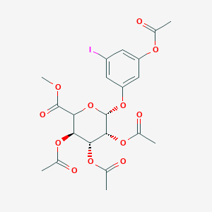 3-(Acetyloxy)-5-iodophenol-2',3',4'-tri-O-acetyl-β-D-glucuronide Methyl Ester
