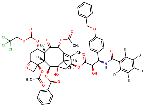 3’-P-O-Benzyl-7-{[(2,2,2,-trichloroethyl)oxy]carbonyl} Paclitaxel-d5