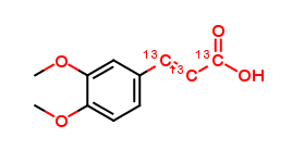 3,4-Dimethoxy[7,8,9,-13C3]-cinnamic Acid