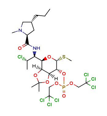 3,4-O-Isopropylidene Clindamycin 2-[Bis(2,2,2-trichloroethyl)phosphate]