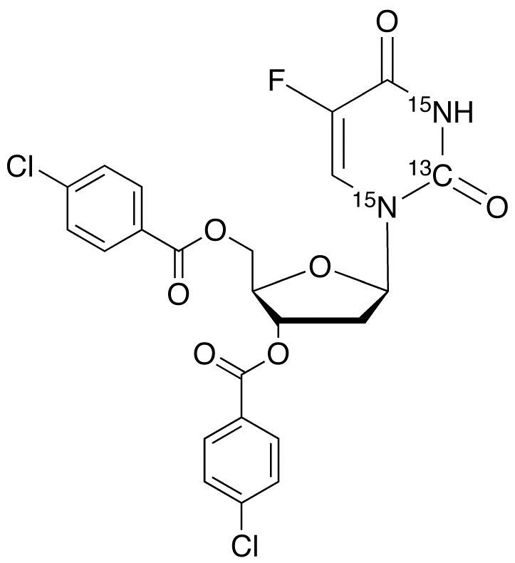 3,5-Di-O-p-chlorobenzoyl Floxuridine-13C,15N2