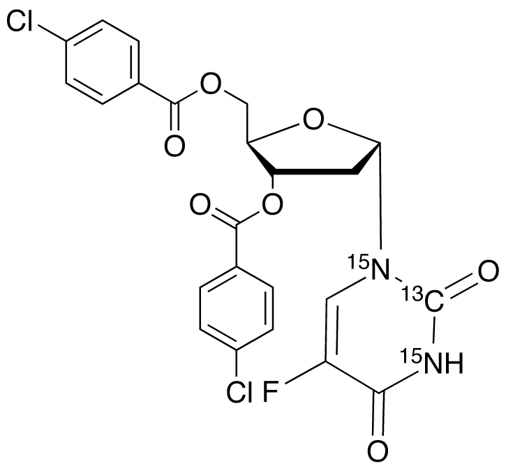 3,5-Di-O-p-chlorobenzoyl a-Floxuridine-13C,15N2