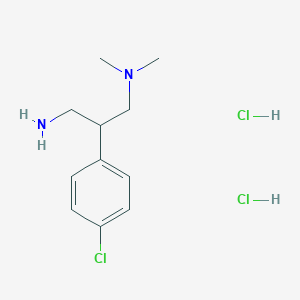 [3-Amino-2-(4-chlorophenyl)propyl]dimethylamine dihydrochloride