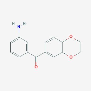 (3-Aminophenyl)(2,3-dihydro-1,4-benzodioxin-6-yl)methanone