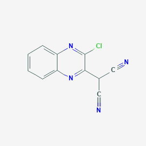 (3-Chloroquinoxalin-2-yl)malononitrile