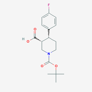 (3R,4R)-1-(tert-Butoxycarbonyl)-4-(4-fluorophenyl)piperidine-3-carboxylic acid