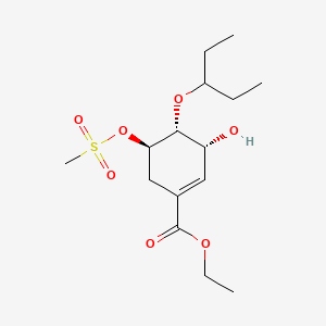 (3R,4R,5R)-4-(1-Ethylpropoxy)-3-hydroxy-5-[(methylsulfonyl)oxy]-1-cyclohexene-1-carboxylic Acid Ethy