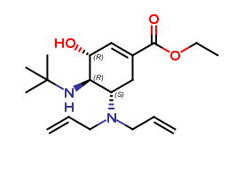 (3R,4R,5S)-ethyl 4-(tert-butylamino)-5- (diallylamino)-3-hydroxycyclohex-1- enecarboxylate