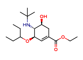(3R,4R,5S)-ethyl 4-(tert-butylamino)-5- hydroxy-3-(pentan-3-yloxy)cyclohex-1- enecarboxylate