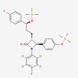 (3R,4S)-1-(4-Fluorophenyl)-3-[(3S)-3-(4-fluorophenyl)-3-[(trimethylsilyl)oxy]propyl]-4-[4-[(trimethylsilyl)oxy]phenyl]-2-azetidinone-d4
