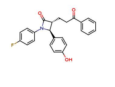 (3R,4S)-1-(4-fluorophenyl)-4-(4-hydroxyphenyl)-3-(3-oxo-3-phenylpropyl)azetidin-2-one