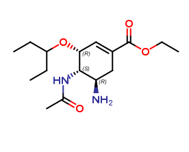 (3R,4S,5R)-4-Acetylamino-5-amino-3-(1-ethyl-propoxy)-cyclohex-1-enecarboxylic acid ethyl ester