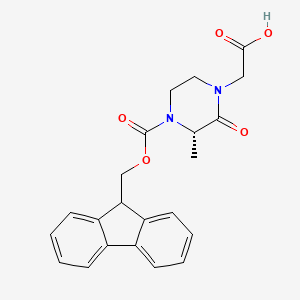 (3S)-4-Fmoc-1-carboxymethyl-3-methyl-piperazin-2-one