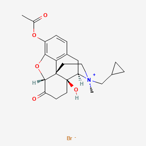 (3S,4R,4aS,7aR,12bS)-9-Acetoxy-3-(cyclopropylmethyl)-4a-hydroxy-3-methyl-7-oxo-2,3,4,4a,5,6,7,7a-octahydro-1H-4,12-methanobenzofuro[3,2-e]isoquinolin-3-ium Bromide