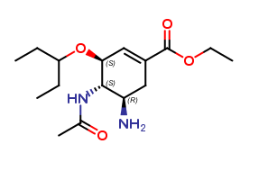 (3S,4S,5R)-4-Acetylamino-5-amino-3-(1-ethyl-propoxy)-cyclohex-1-enecarboxylic acid ethyl ester